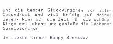 Gummi Bierchen Happy Beersday