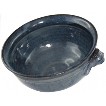 Keramik Suppenschale blau