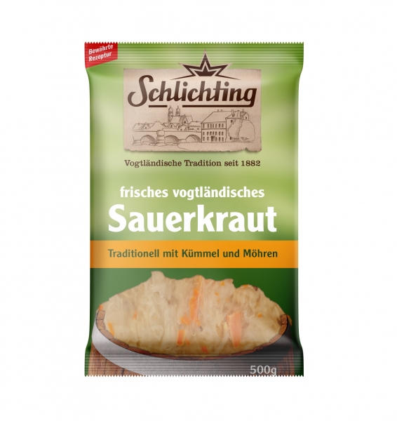 frisches rohes Sauerkraut im Beutel kaufen